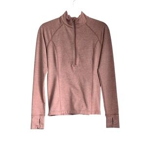 $35 LUCY womens active long sleeve zip lightweight jacket top S coral pink GUC‎